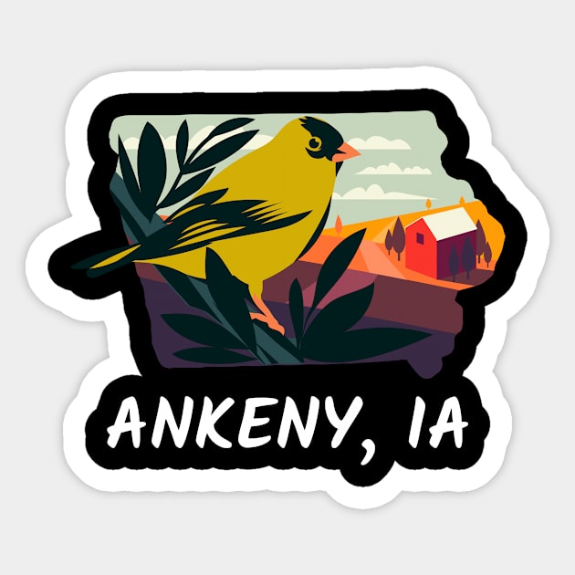 Ankeny, Iowa Sticker by A Reel Keeper